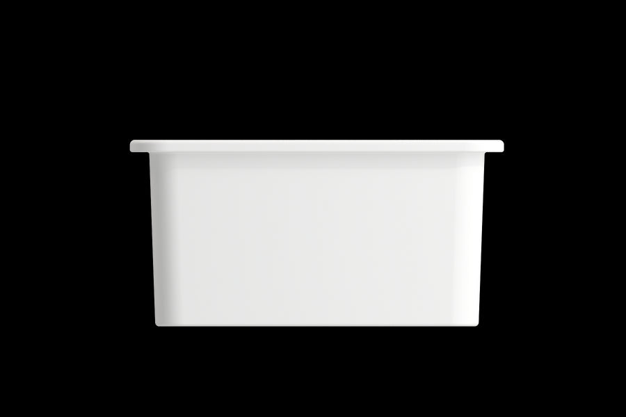 Sotto 18' x 18' x 8' Single-Basin Undermount Kitchen Sink in Matte White
