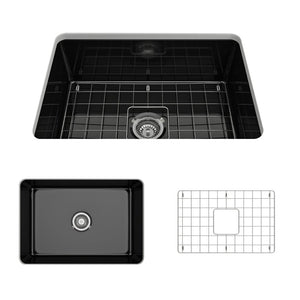 Sotto 26.75' x 19' x 10' Single-Basin Undermount Kitchen Sink in Black