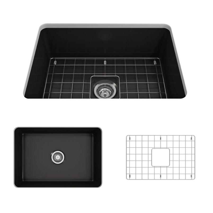 Sotto 26.75' x 19' x 10' Single-Basin Undermount Kitchen Sink in Matte Black