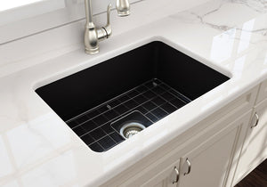 Sotto 26.75' x 19' x 10' Single-Basin Undermount Kitchen Sink in Matte Black