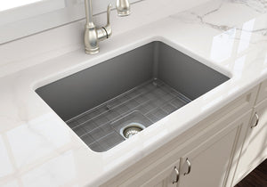 Sotto 26.75' x 19' x 10' Single-Basin Undermount Kitchen Sink in Matte Gray
