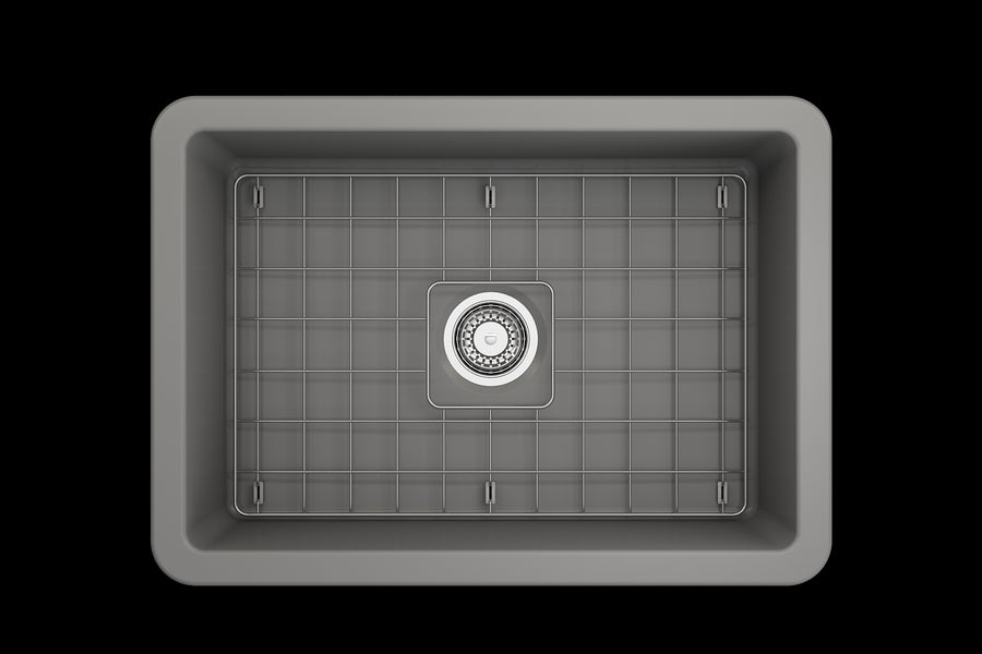 Sotto 26.75' x 19' x 10' Single-Basin Undermount Kitchen Sink in Matte Gray