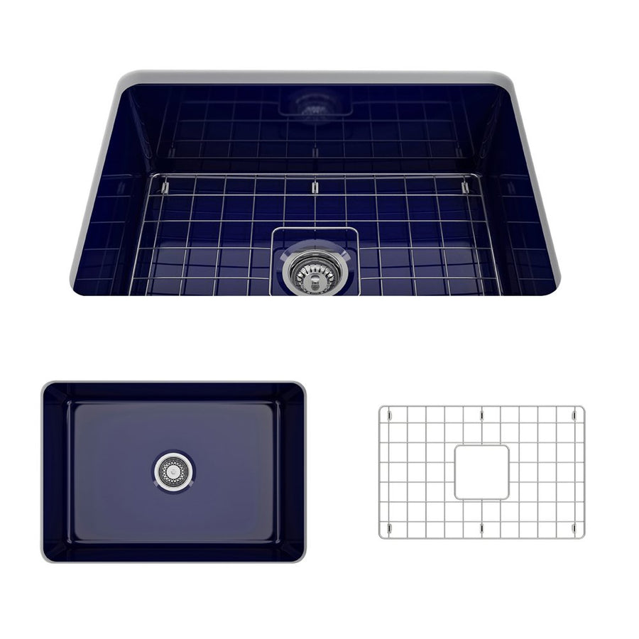 Sotto 26.75' x 19' x 10' Single-Basin Undermount Kitchen Sink in Sapphire Blue