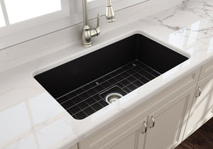 Sotto 32' x 19' x 10' Single-Basin Undermount Kitchen Sink in Matte Black