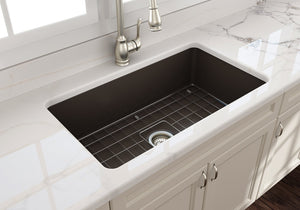 Sotto 32' x 19' x 10' Single-Basin Undermount Kitchen Sink in Matte Brown