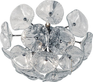 Fiori 8.25' 8 Light Wall Sconce Flush Mount in Polished Chrome