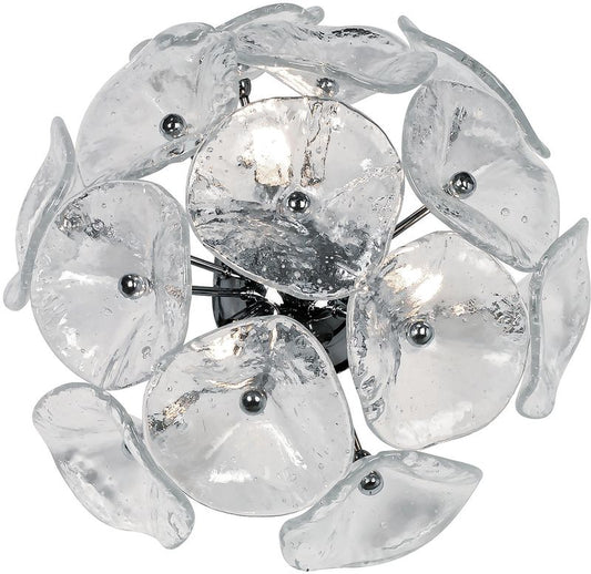 Fiori 7.5" 3 Light Wall Sconce in Polished Chrome