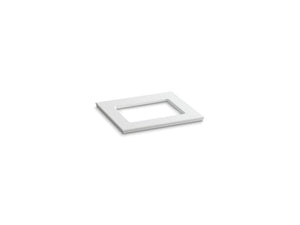 Solid/Expressions Vanity Top in White Expressions with Rectangular Cutout(30' x 27' x 5.25')