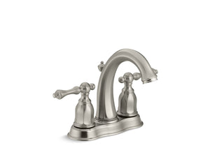 Kelston Centerset Two-Handle Bathroom Faucet in Vibrant Brushed Nickel