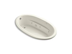 Sunward 72' Acrylic Drop-In Bathtub in Biscuit