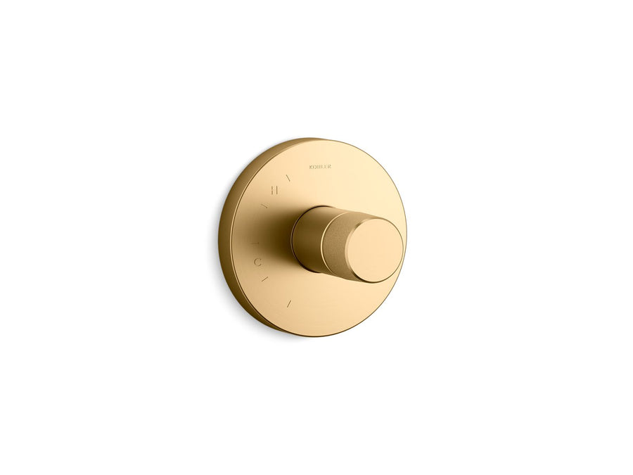 Components Shower Trim in Vibrant Brushed Moderne Brass with Oyl Handle