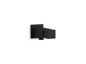 Loure Hand Shower Holder with Supply in Matte Black