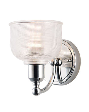 Hollow 8' Single Light Wall Sconce in Polished Chrome