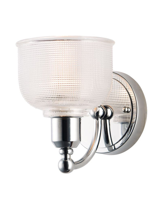 Hollow 8" Single Light Wall Sconce in Polished Chrome