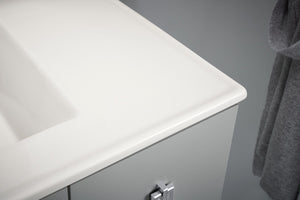 Poplin Mohair Grey Freestanding Vanity (37.75' x 24' x 36')