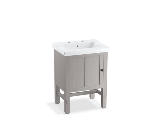 Tresham Mohair Grey Freestanding Vanity (35.25" x 21" x 8.13")
