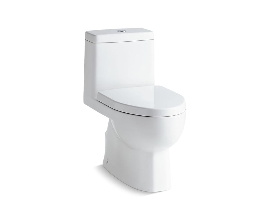 Reach Elongated 0.8 gpf & 1.28 gpf One-Piece Dual-Flush Toilet in White