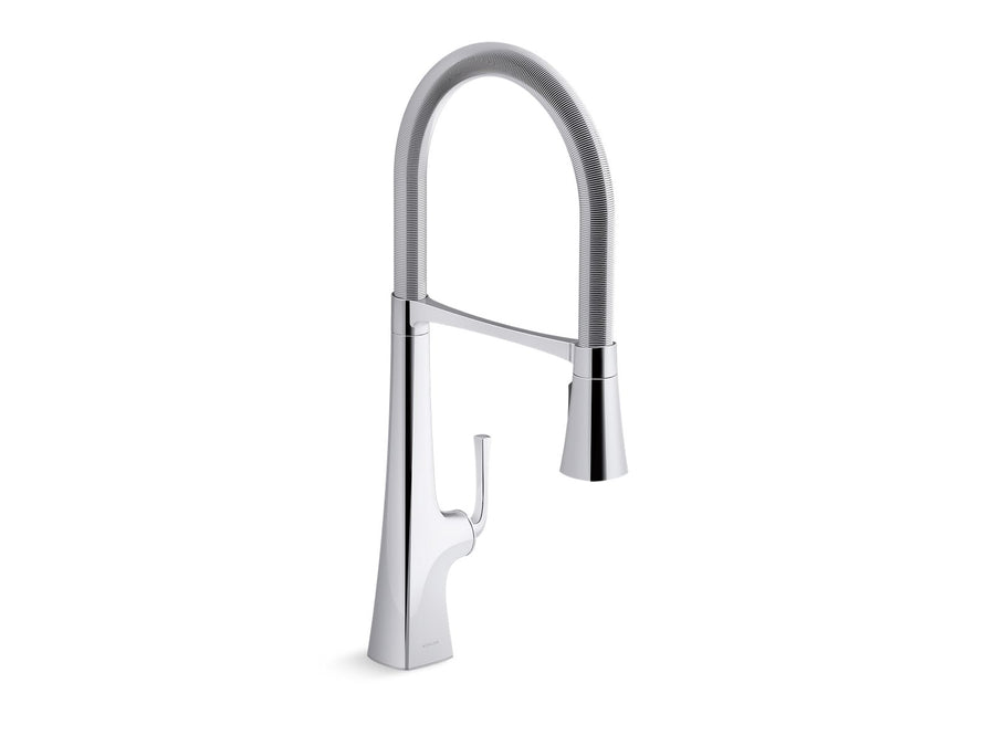 Graze 24.31' Pre-Rinse Kitchen Faucet in Polished Chrome
