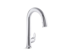 Sensate Pull-Down Voice-Activated Kitchen Faucet in Polished Chrome
