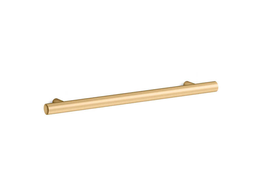 Purist 9' Cabinet Pull in Vibrant Brushed Moderne Brass