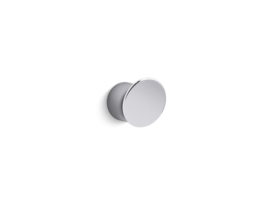 Choreograph 1.19" Robe Hook in Bright Polished Silver