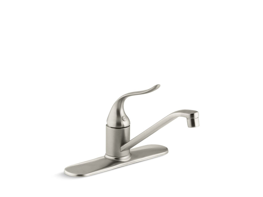 Coralais Single-Handle Kitchen Faucet in Vibrant Brushed Nickel