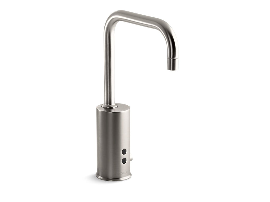 Gooseneck Touchless Electronic Bathroom Faucet in Vibrant Stainless