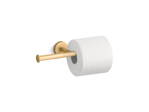 Elate 4' Toilet Paper Holder in Vibrant Brushed Moderne Brass