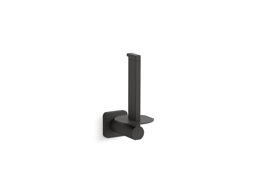 Parallel 4.44' Toilet Paper Holder in Matte Black