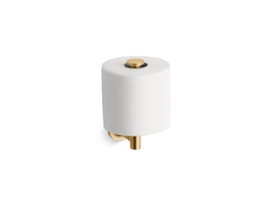 Purist 4.31' Toilet Paper Holder in Vibrant Brushed Moderne Brass