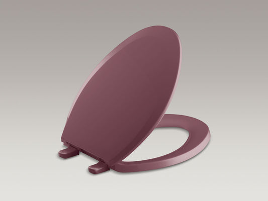 Lustra Quick-Release Elongated Toilet Seat in Raspberry Puree