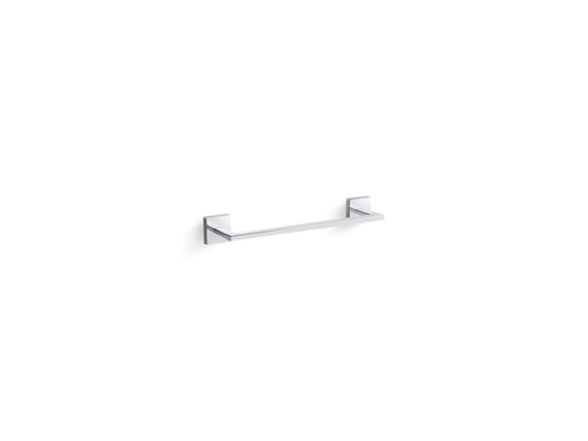 Square 13.94" Towel Bar in Polished Chrome