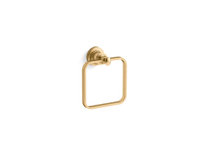 Relic 5.75' Towel Ring in Vibrant Brushed Moderne Brass