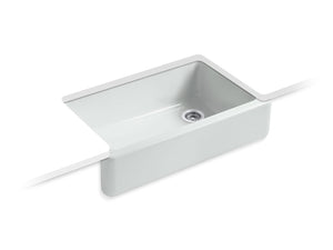 Whitehaven 35.69' x 21.56' x 9.63' Single-Basin Undermount Kitchen Sink in Ice Grey