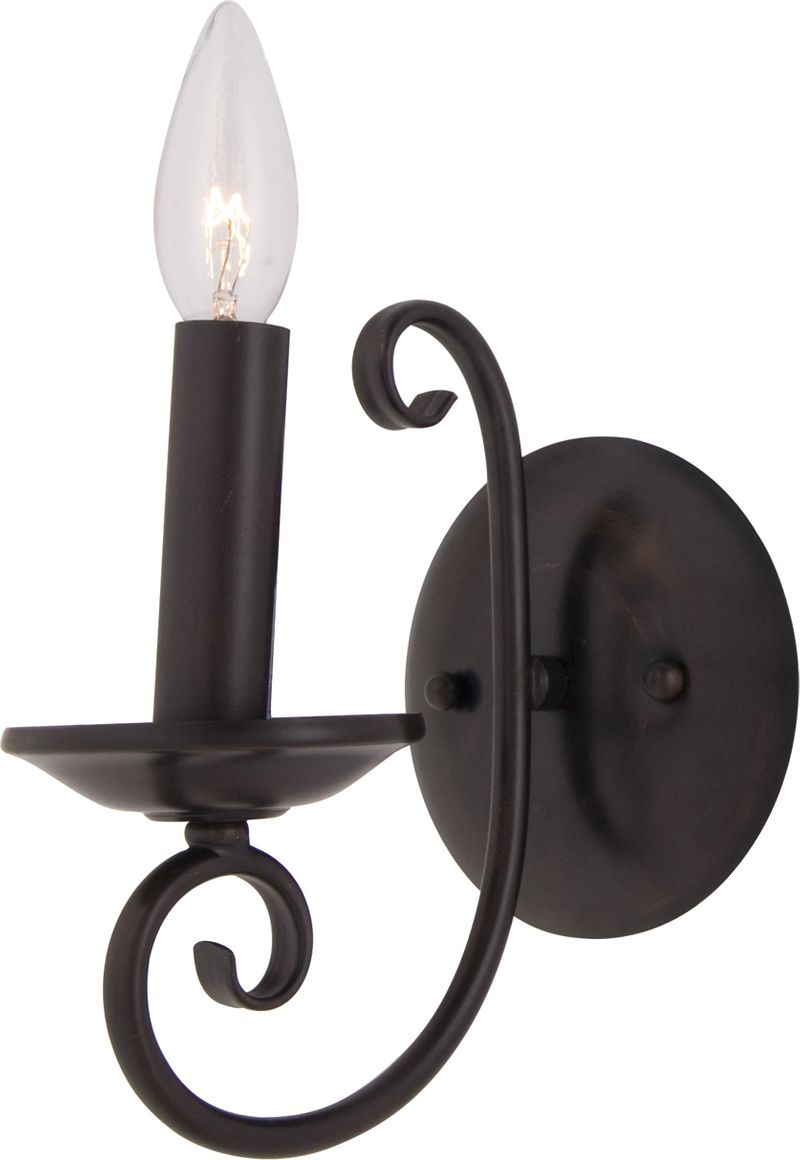 Loft 8' Single Light Wall Sconce in Oil Rubbed Bronze