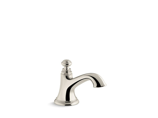 Artifacts Bell Widespread Spout Bathroom Faucet in Vibrant Polished Nickel