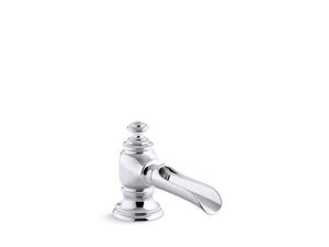 Artifacts with Flume design Widespread Spout Bathroom Faucet in Polished Chrome