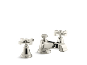Pinstripe Pure Widespread Bathroom Faucet in Vibrant Polished Nickel