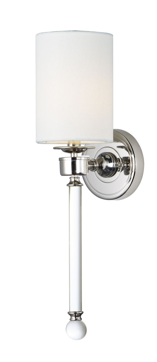 Lucent 21" Single Light Wall Sconce in Polished Nickel
