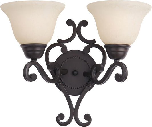 Manor 13.5" 2 Light Wall Sconce in Oil Rubbed Bronze