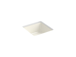 Verticyl Square 13' x 13.38' x 7.25' Vitreous China Undermount Bathroom Sink in Biscuit