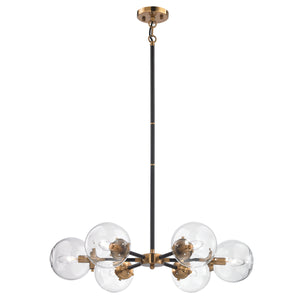 Boudreaux 28' 6 Light Chandelier in Antique Gold