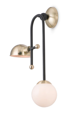 Mingle 25' 2 Light Wall Sconce in Bronze and Satin Brass