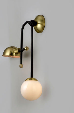 Mingle 25' 2 Light Wall Sconce in Bronze and Satin Brass