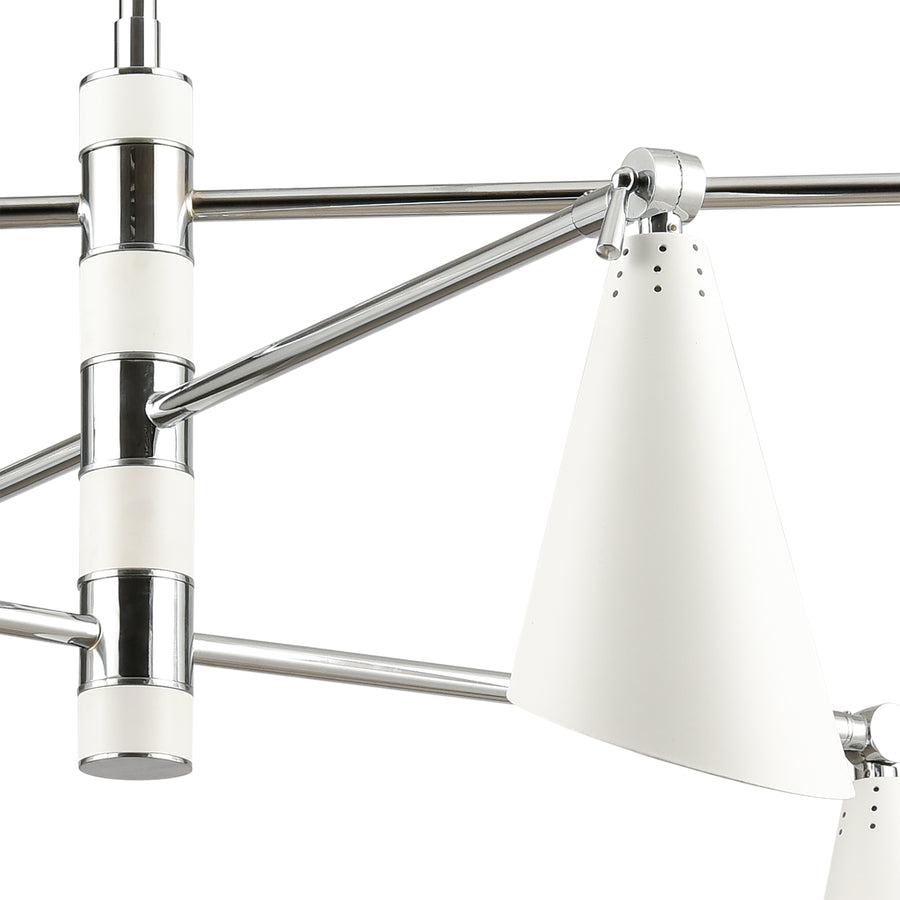 Calder 36' 6 Light Chandelier in Polished Chrome