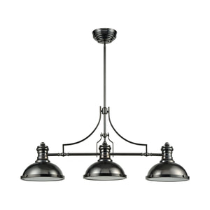 Chadwick 47' 3 Light Island Light in Black Nickel