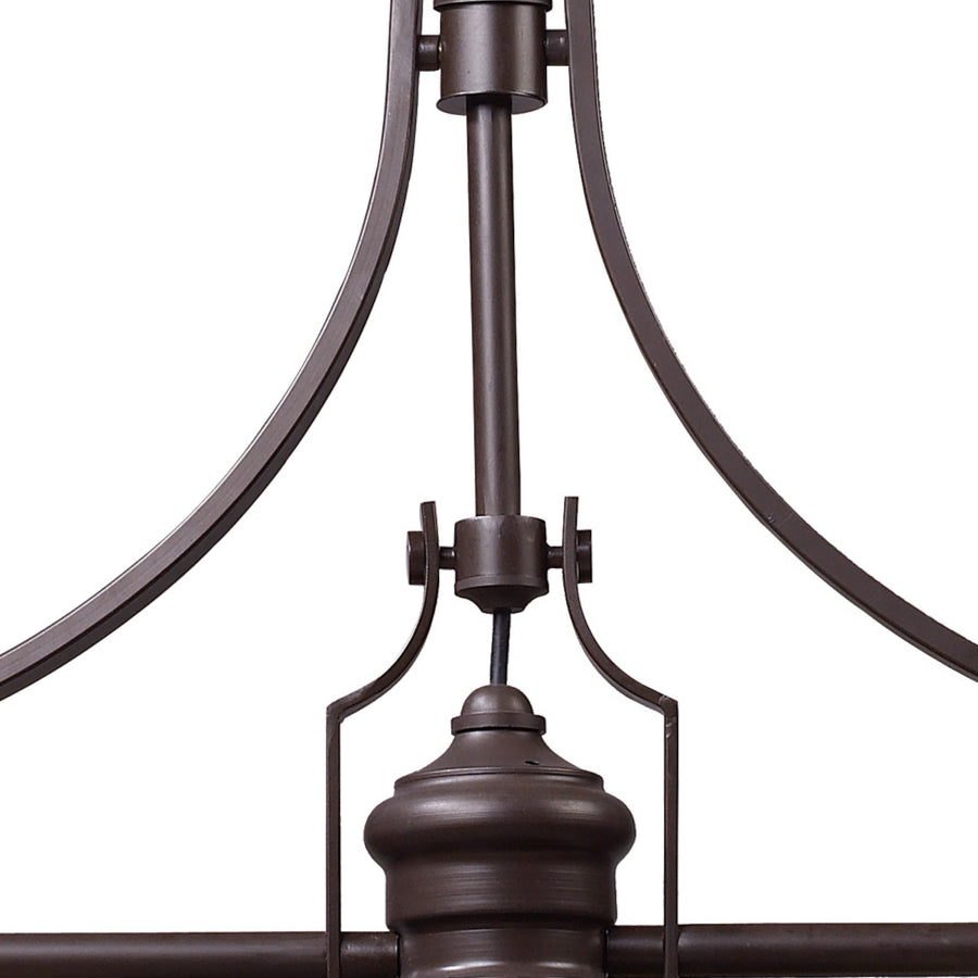 Chadwick 47' 3 Light Island Light in Oiled Bronze Metal Shade & Oiled Bronze