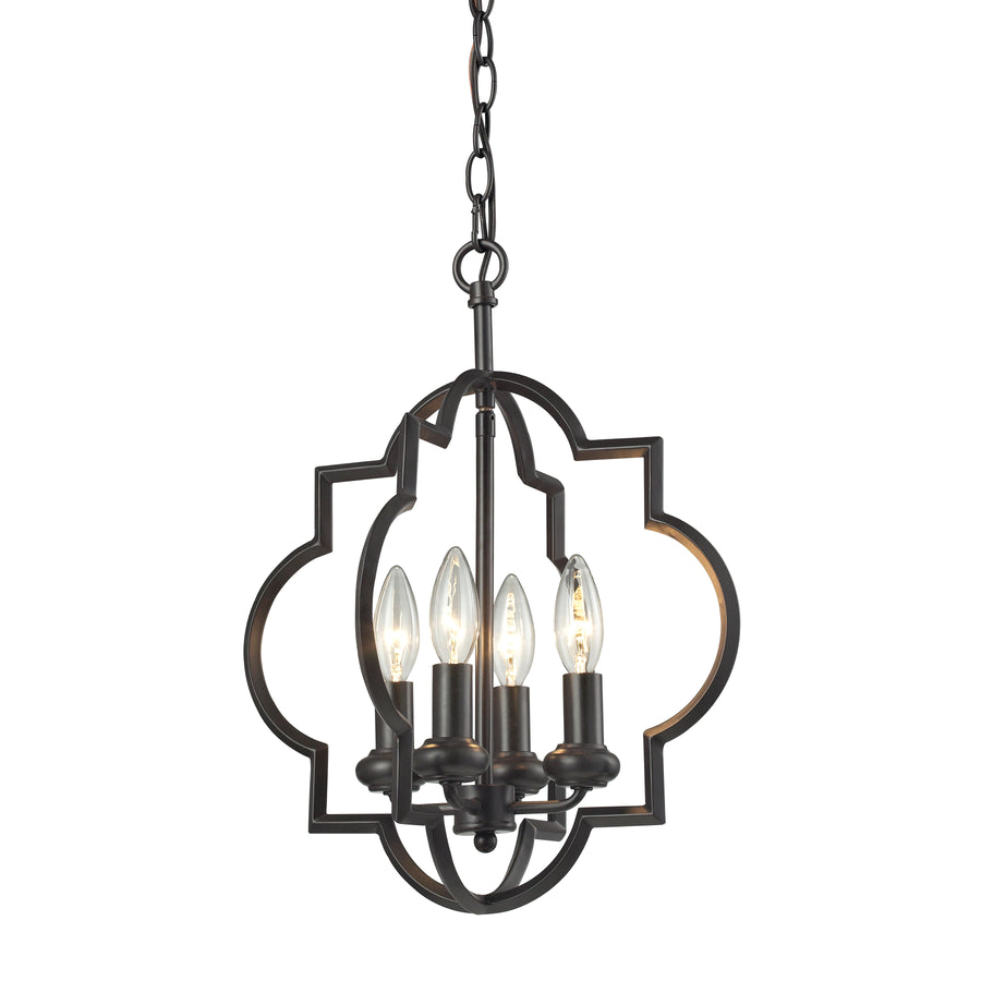 Chandette 14' 4 Light Chandelier in Oil Rubbed Bronze