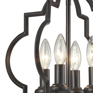 Chandette 14' 4 Light Chandelier in Oil Rubbed Bronze