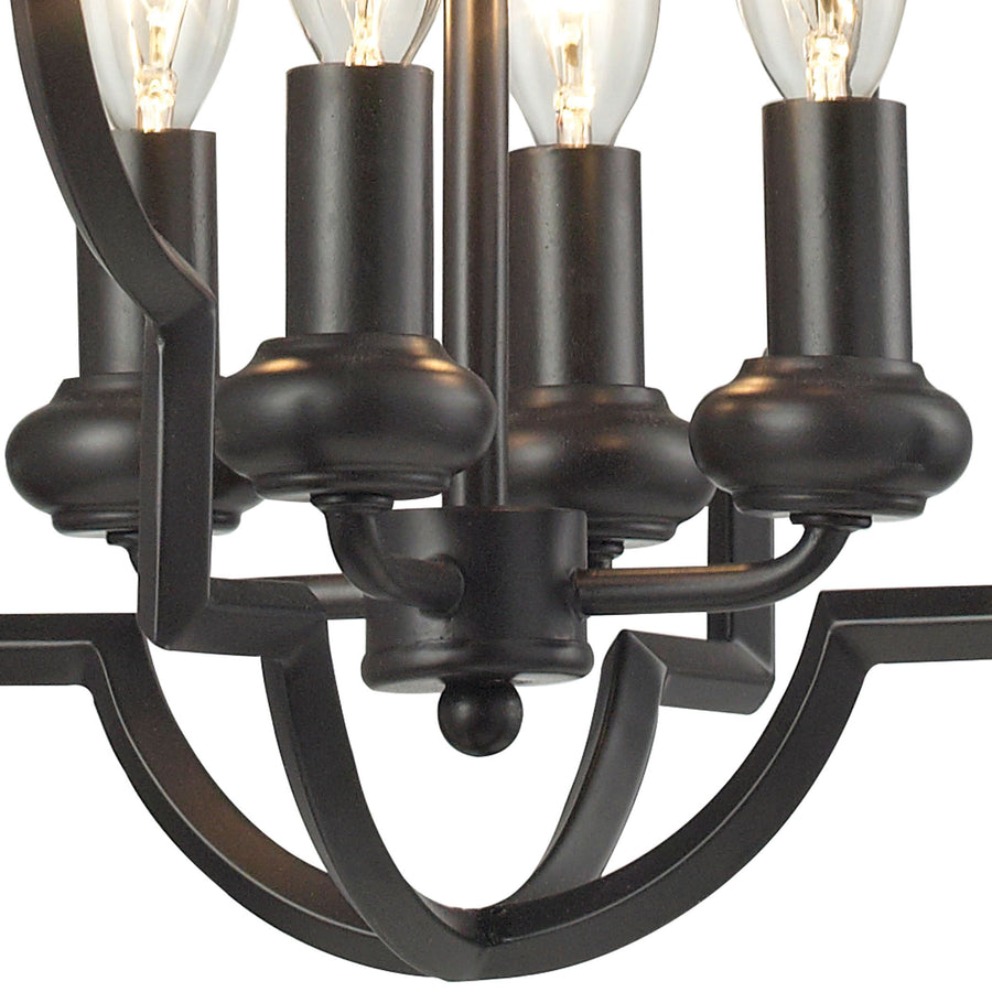 Chandette 14' 4 Light Chandelier in Oil Rubbed Bronze